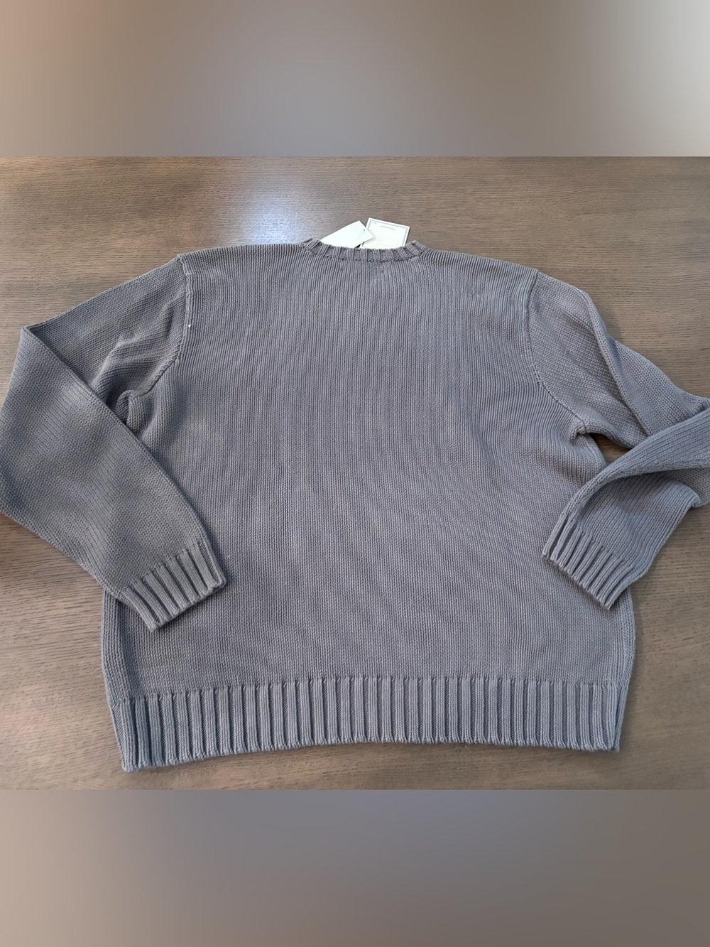 Ralph Lauren Men’s Olive Gray V-Neck Cotton Sweater vintage. NWT - Picture 2 of 4